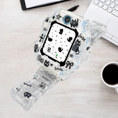 黑色小猫适用小天才N3电话手表表带z10z9z8z7S卡通创意防摔保护壳