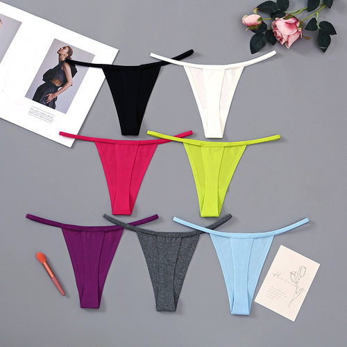 Sexy Sports Panties Ms Underpants Seamless Thong String 内裤