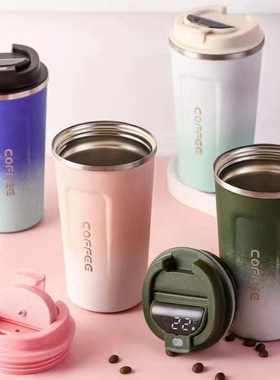 Stainless Steel Tumbler Coffee Mug Smart Travel Cup Temperat