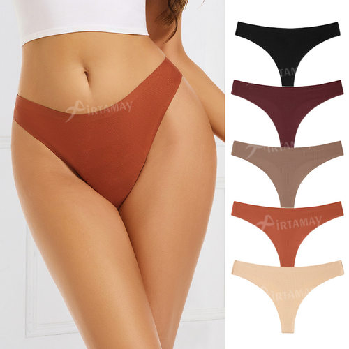 Seamless Hot Sexy Leopard Thongs Thin Erotic Women Panties M