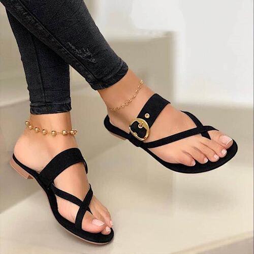大码平底凉鞋女鞋women flat shoes ladies summer roman sandals