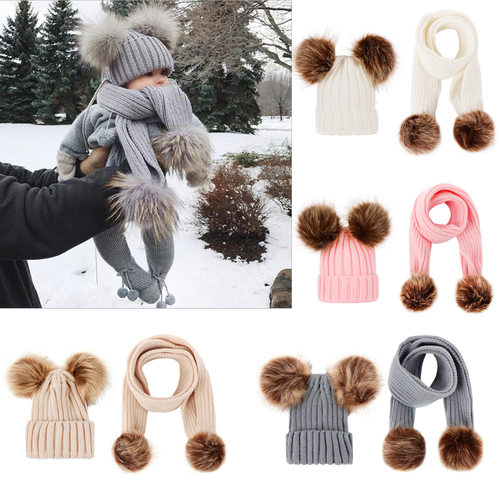 baby hat scarf set children hats and scarves宝宝围脖帽子套装