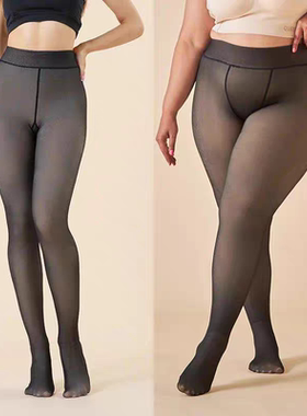 Women's slim fit thick pantyhose 女式透肤大码打底连裤袜