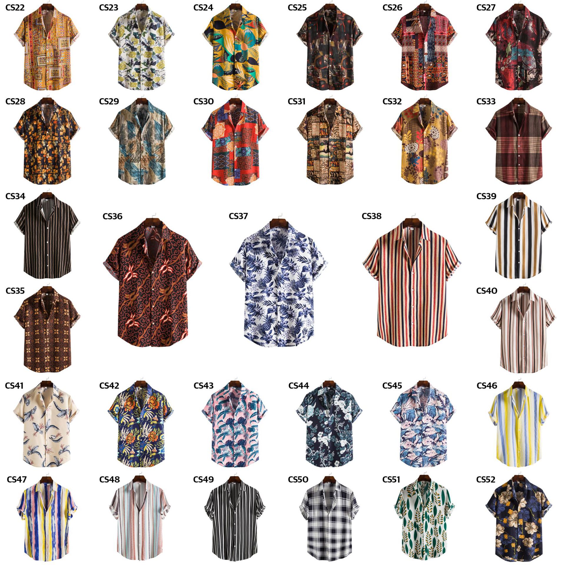 Mens Summer Beach Hawaiian Shirt Floral Shirts Men Casual Ho