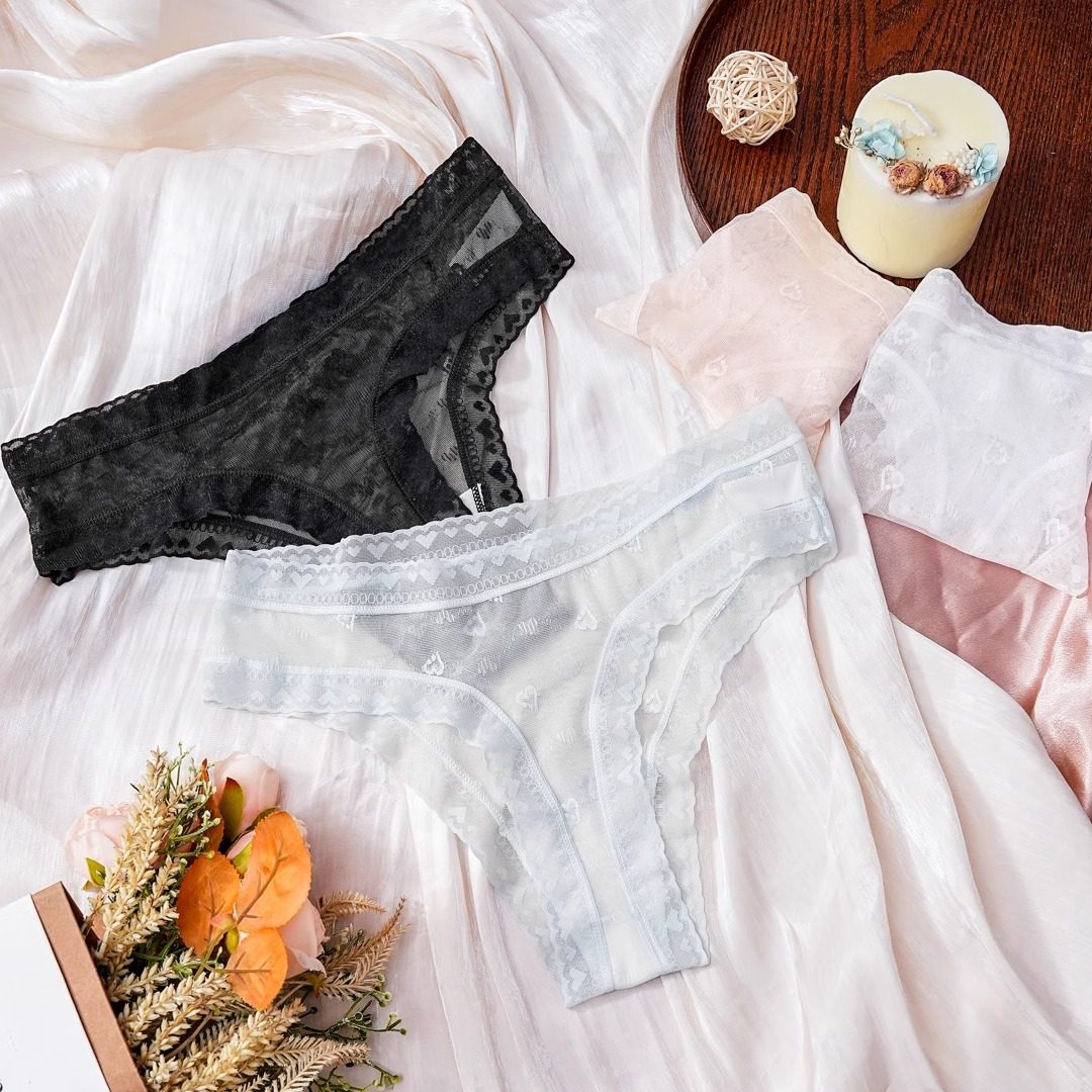 CINVIK梦幻蕾丝网纱性感丁字裤镂空迷人蜜桃臀棉裆加三角女士内裤,女士内衣/男士内衣/家居服,女丁字裤,淘宝优惠券,粉丝福利购,淘宝优惠卷