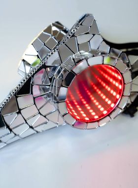 赛博朋克酒吧夜店gogo未来科幻科技感气氛暖场道具led发光口罩