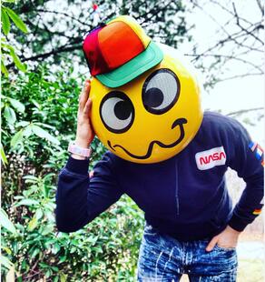 Marshmello百大Dj头套发光头套头盔mc夜店派对头套音乐节气氛头套