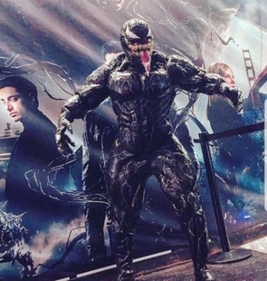 漫威电影毒液cos服Venom毒液电影同款 头盔衣铠甲服全套COS服装