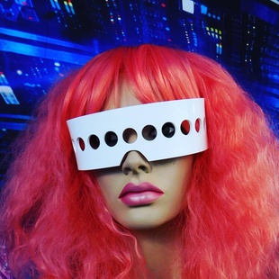 赛博朋克2077酒吧夜店gogo未来科幻科技气氛暖场道具led发光眼镜