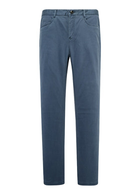 MY556美断码清仓春秋款中年男士灰蓝色70.1％棉直筒商务休闲长裤