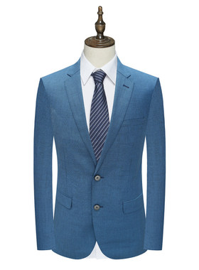 MY517美断码清仓春秋款男士职业装蓝色60％羊毛两粒扣商务单西装