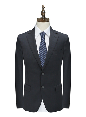 U116 雅换季断码清仓男士商务上班面试正装黑色两粒扣羊毛单西装