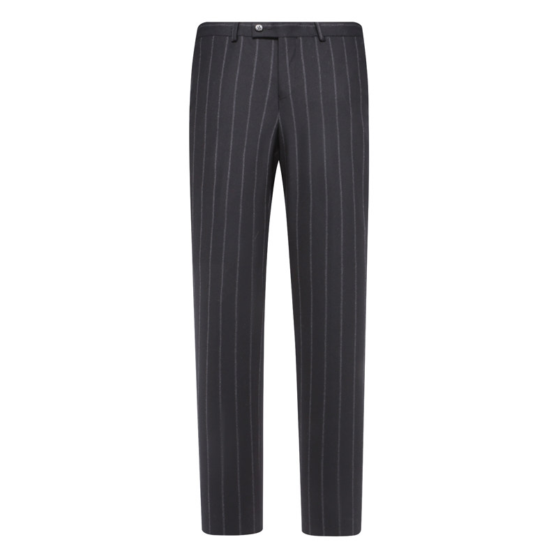 Y1560路断码清仓男士95.1％绵羊毛黑色竖条纹中腰直筒弹力单西裤,男装,西裤,淘宝优惠券,粉丝福利购,淘宝优惠卷