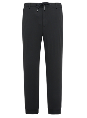 CA988卡换季断码清仓春秋男士简约百搭黑色抽绳腰弹力修身休闲裤