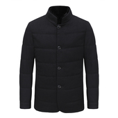 獭兔毛领休闲兔毛皮内胆棉衣 清仓秋冬中年男士 KL146凯LAI换季 断码