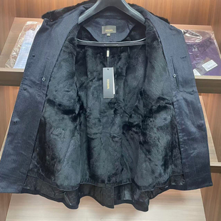 水貂毛领羊毛面料兔毛内胆高货新年特供 男士 H1135凯断码 清仓冬季