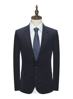 MY463美断码清仓春秋款男士商务上班正装深蓝色羊毛两粒扣单西服