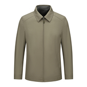 H1240断码 外套 简约商务休闲卡其色翻领夹克衫 清仓春秋款 中年男士