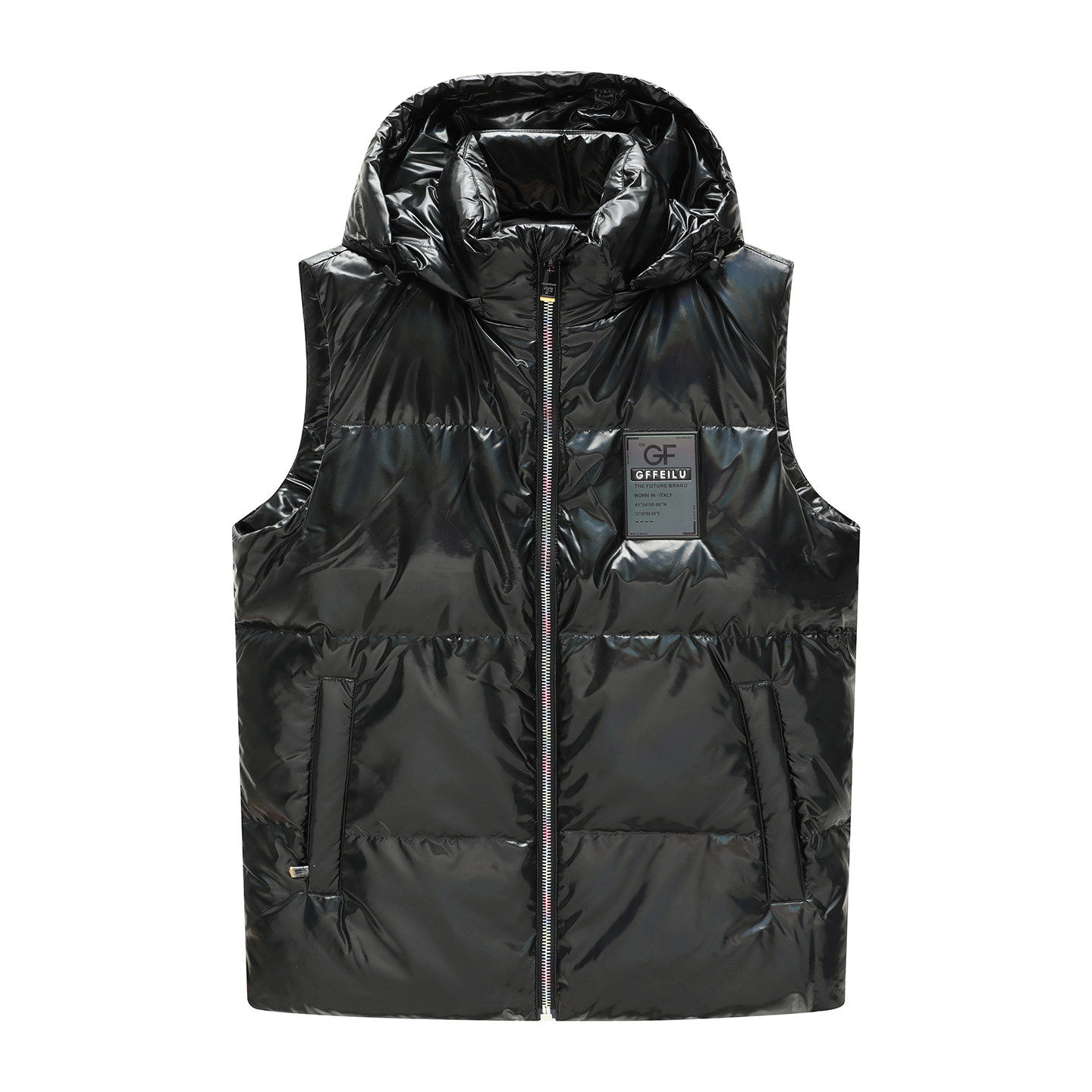 H1331断码清仓秋冬男士时尚潮流黑色可拆卸帽90％白鸭绒羽绒马甲,男装,背心,淘宝优惠券,粉丝福利购,淘宝优惠卷