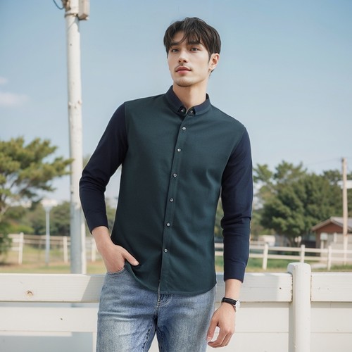 职业装长袖衬衫小翻领商务休闲