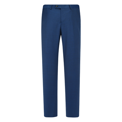 职业83.5％绵羊毛深蓝色直筒西裤