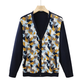 断码 拼色长袖 清仓秋季 CA178卡换季 男士 简约日常时尚 薄外套针织衫