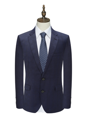 MY370美断码清仓春秋款男士职业正装深蓝色两粒扣羊毛商务单西装