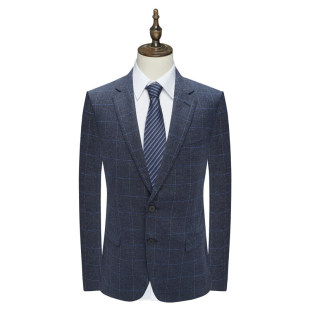 56.4％绵羊毛两粒扣双开衩商务西装 男士 清仓早春厚款 AB1565嘎断码