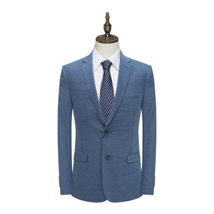 商务正装 男士 羊毛桑蚕丝两粒扣后中开衩西服 清仓春秋款 PA15潘断码