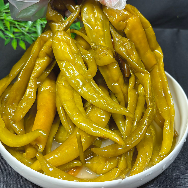 江西宜春农家坛子腌制泡椒酸辣椒咸菜开胃下饭菜酸辣椒500克袋装
