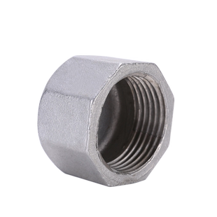 不锈钢外六角内丝管帽 六角管帽 堵头 闷头 管堵DN10 15 50