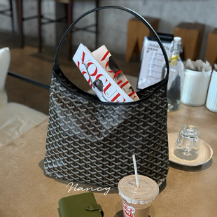 Nancy狗牙hobo头层牛皮腋下包双面mini托特购物袋轻便大容量女包