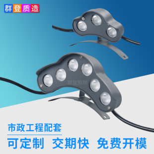 亮化工程防雨led瓦片灯 凉亭古建筑屋檐牌坊寺庙3W 6W瓦楞灯