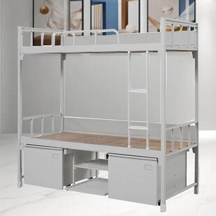 14款制式床高低双人床加厚钢制部队单位班排折叠桌椅制式单人床