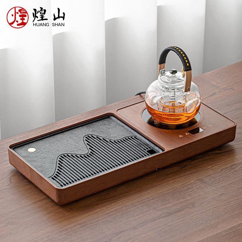 煌山小型茶盘2026新款家用高档自动烧水煮茶一体茶台喝茶茶具托盘