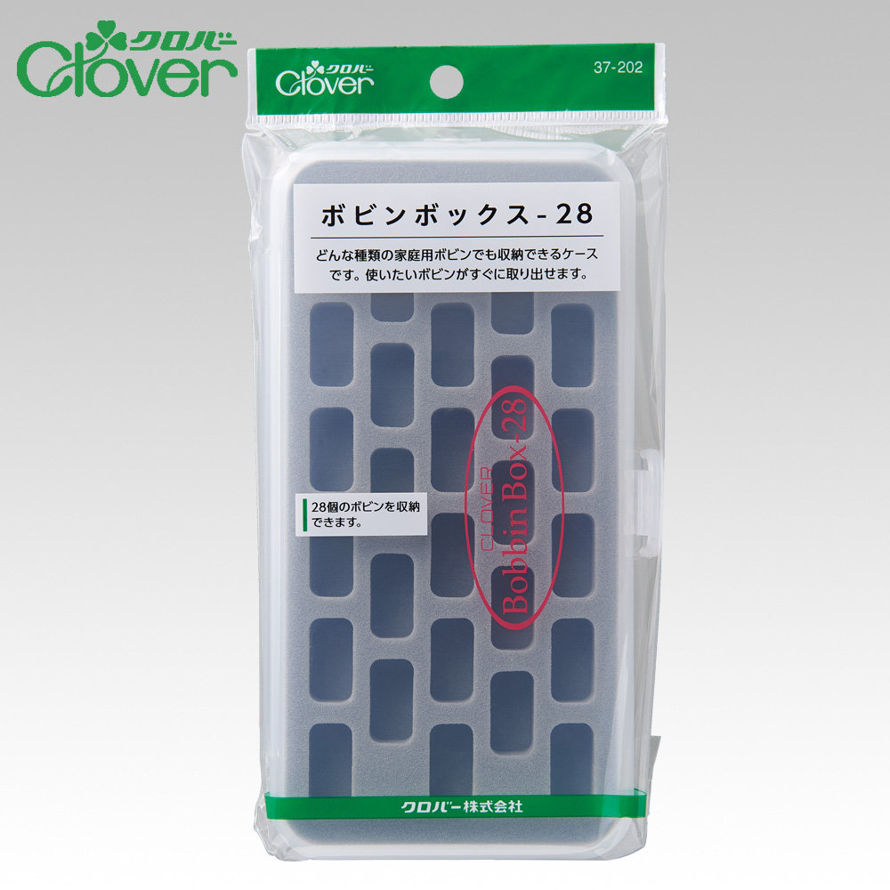 日本进口可乐Clover塑料梭芯收纳盒 家用工业缝纫机梭心盒37-202
