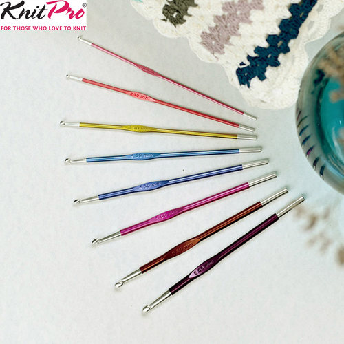 Knitpro单头铝制毛线编织钩针