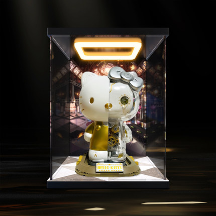 回型灯展示盒适用 三丽鸥hello kitty凯蒂猫白金大体半机械积木