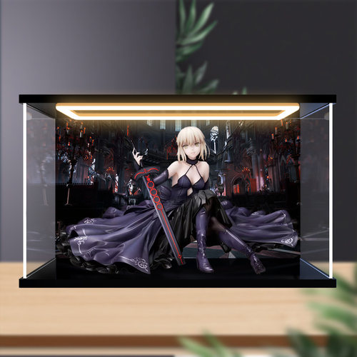 川帝适用Alter fate FGO 剑士 阿尔托莉雅 黑夜之星 手办展示盒