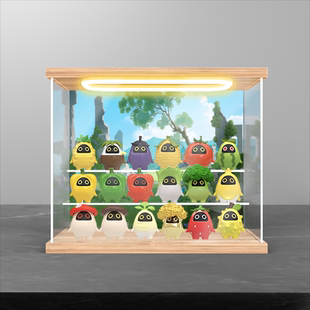 川帝适用绝区零 邦布蔬果国度 迷你盲盒手办摆件玩具灯光展示盒