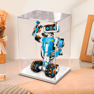 展示盒适用乐高编程机器人17101Boost遥控玩具透明亚克力防尘罩