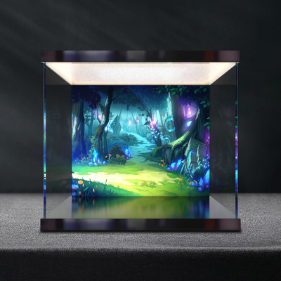 灯箱款高透明亚克力展示盒适用ICONS系列10375驯龙高手无牙仔拼搭