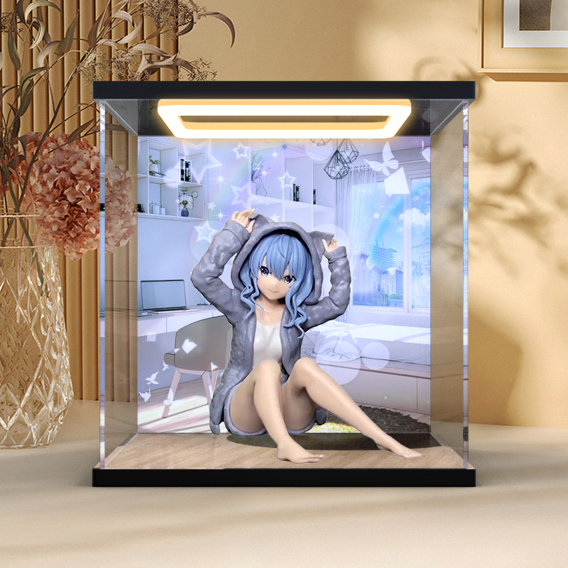 适用眼镜厂 悠闲时光-hololive-IF 星街彗星手办亚克力透明展示盒