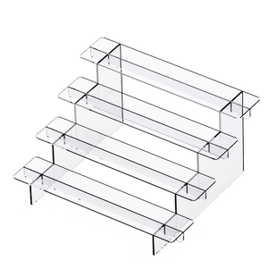 亚克力展示架多层梯形盲盒手办展示架子透明手办收纳架模型陈列架