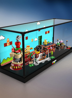 适用高乐71437酷霸特快列车展示盒积木玩具透明亚克力防尘收纳柜