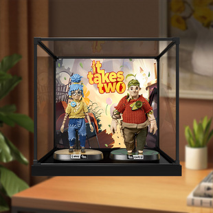 适用共鸣gong 双人成行 潮玩公仔模型手办合金框高清展示盒防尘罩