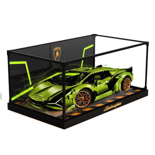 合金框展示盒适用le高科技系列机械组42115 兰博基尼SIAN闪电收纳