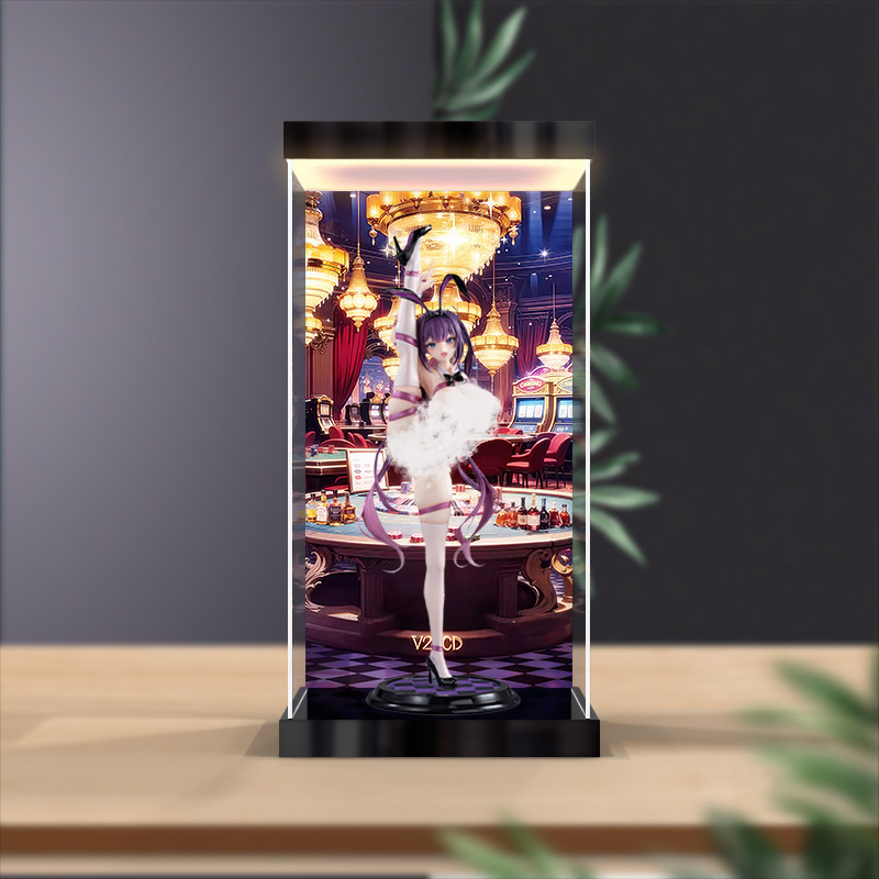 适用大漫匠AniMester Shiny系列 甜心小兔 尤娜酱灯箱款展示盒