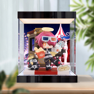 灯箱亚克力收纳展示盒适用明日方舟 来份甜点Q版系列 能天使 手办