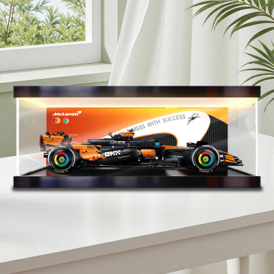 川帝适用42228 机械组迈凯伦 MCL39 F1赛车模型灯箱款展示盒防尘